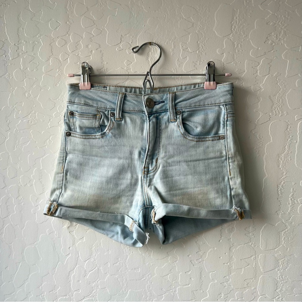 American Eagle Light Wash Demin Shorts Ne(X)t Level Stretch